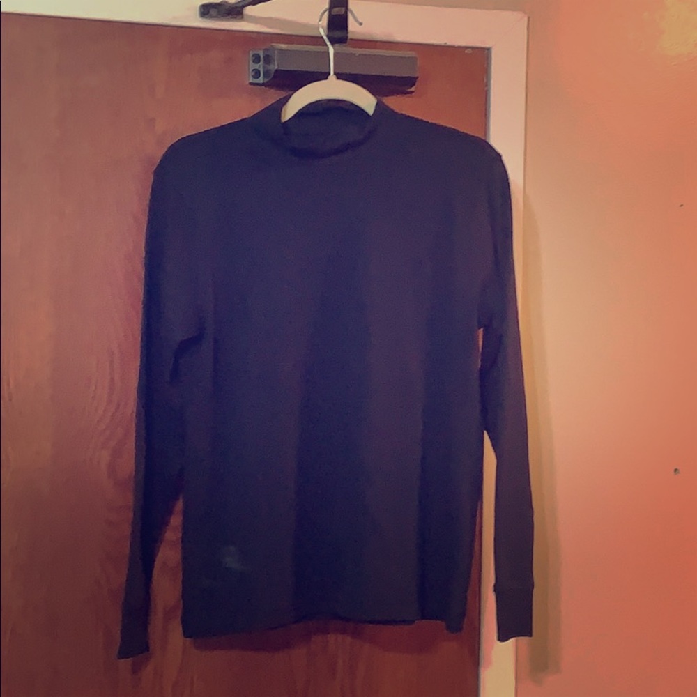 Lands End black mock turtleneck